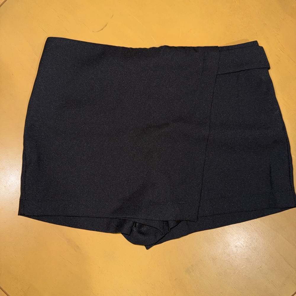 Black High-Waisted Shorts